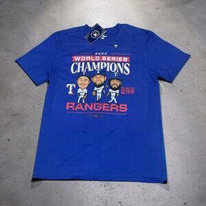 Texas Rangers 2023 World Series Champions MLB Baseball T-Shirt Mens L Fanatics